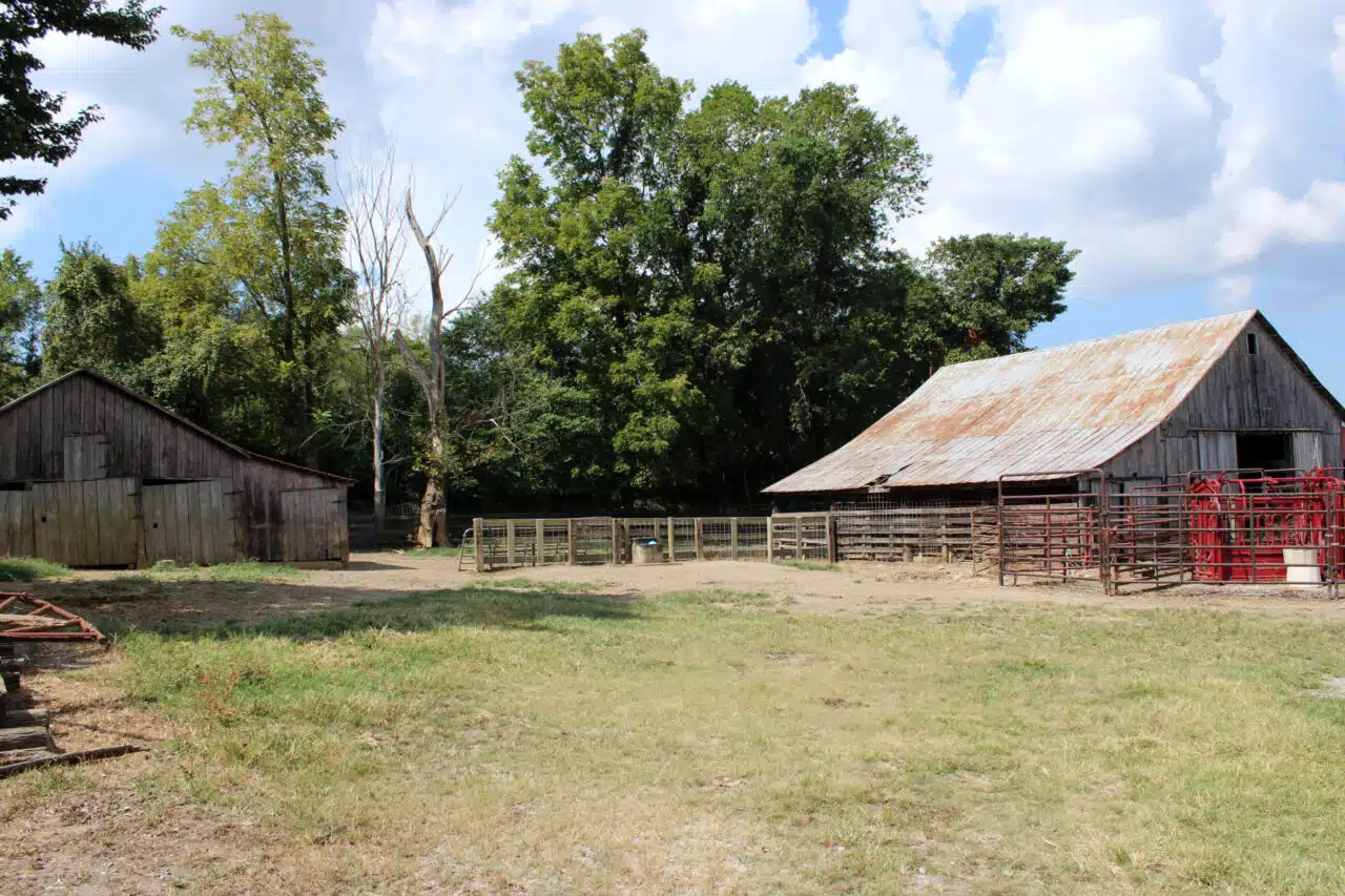 Barns at Lost Valley Farms in Bremen, Ky.