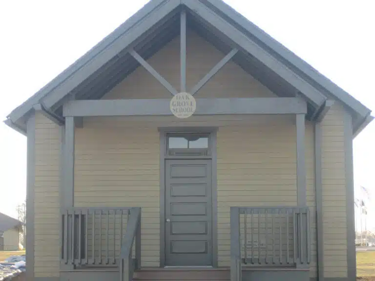 Exterior view of the historic Oak Grove School in Oak Grove, Ky.